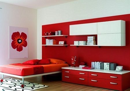 muebles rojo