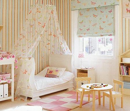 Dormitorio infantil en colores pastel